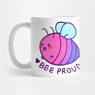 BEE proud: bi flag Mug